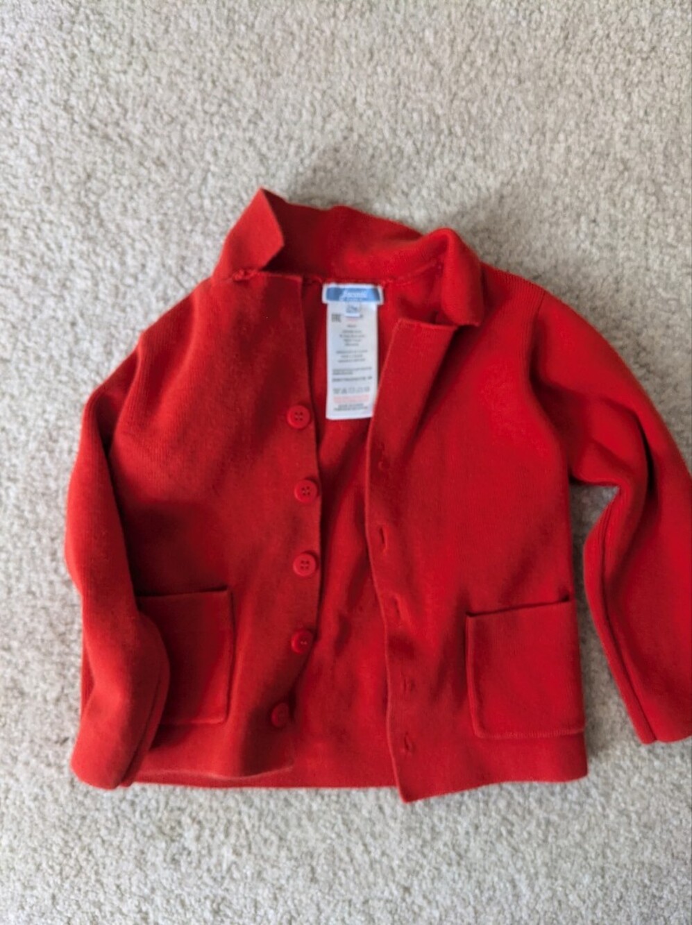 Jacadi Bright Red Button-Front Blazer